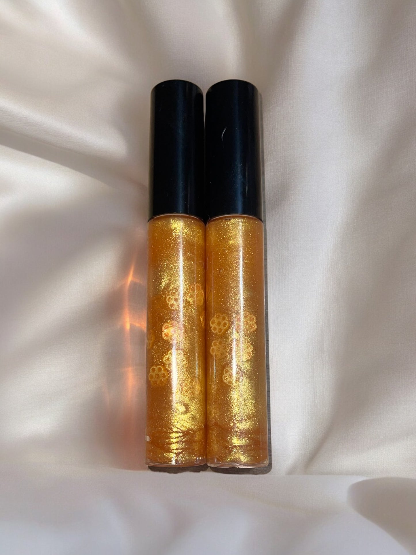 Honey Lipgloss, Honeycomb flavor, Honey Flavor, Vegan Lipgloss, Non sticky lipgloss, gift for her, Lip Moisturizer, Lip Balm