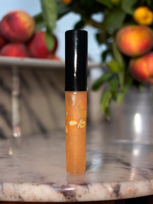 Peach Mango Lipgloss, Peach Flavor, Mango Flavor, Vegan Lipgloss, Non Sticky Lipgloss, Lip Moisturizer, Lip Balm